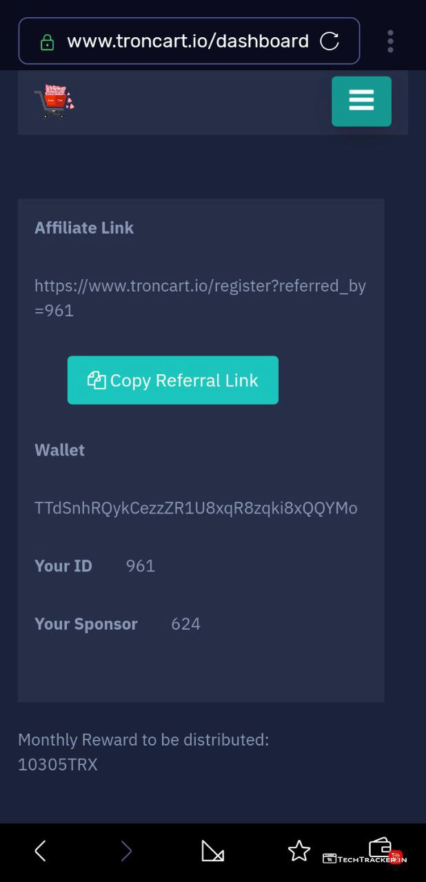 30_tron-cart-invest-410-tron-and-get-1000-tron-using-klever-wallet