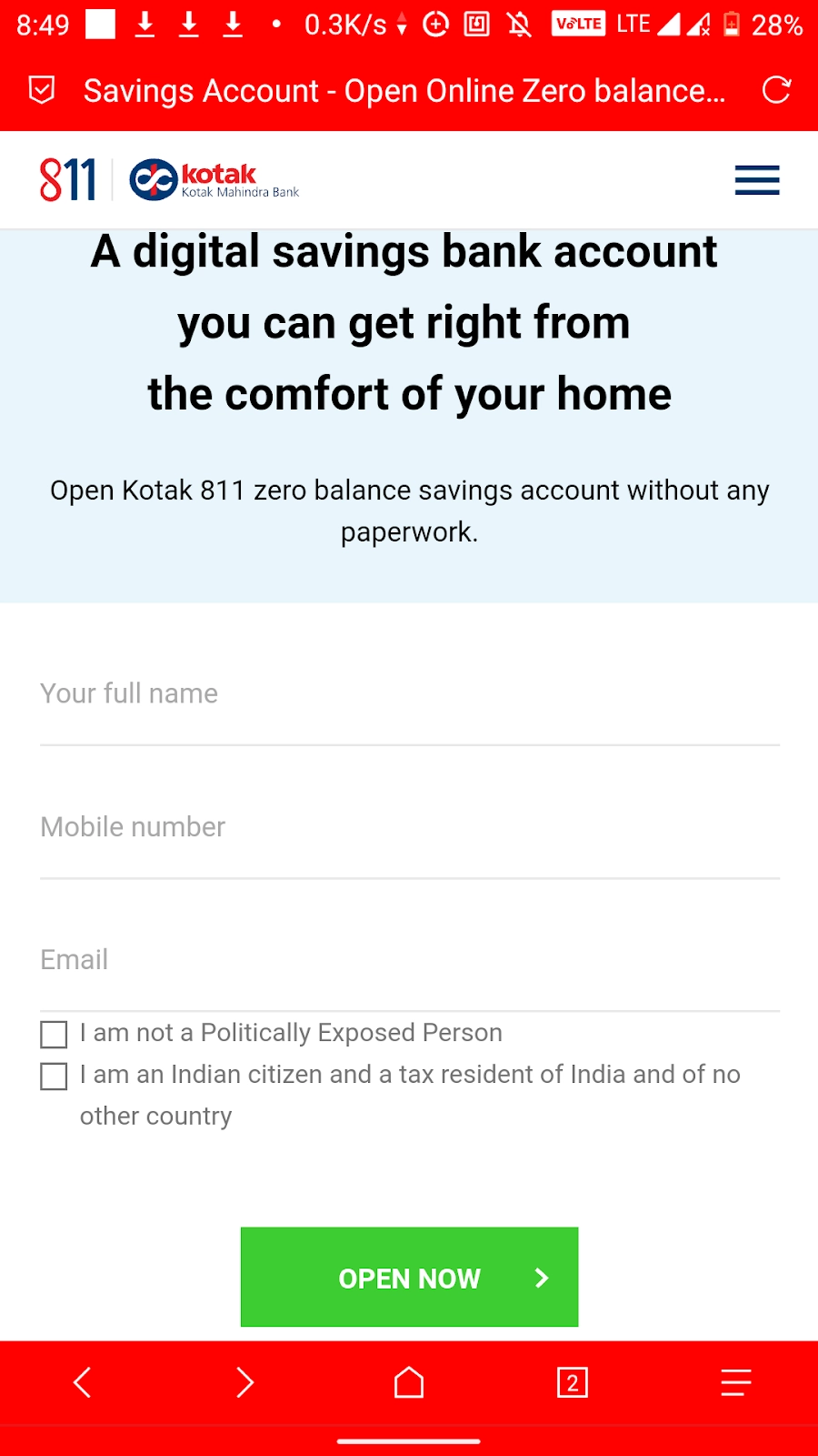 how-to-open-instant-kotak-811-bank-account-online-for-free